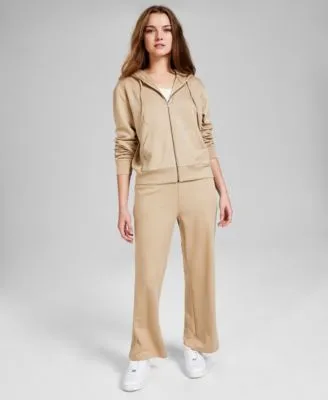 Now This Womens Zip Hoodie Wide Leg Joggers Created For Macys