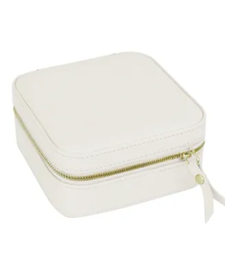Mele & Co Stow and Go Square Travel Jewelry Case in Leather