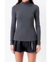 Women's Mock Neck Top