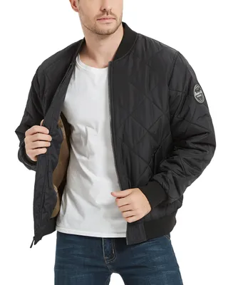 Hawke & Co. Men's Diamond Quilted Bomber Jacket
