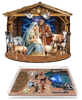 Designocracy Classic Holy Family Nativity Scene 12" Christmas Nativity Table Decoration by G.DeBrekht