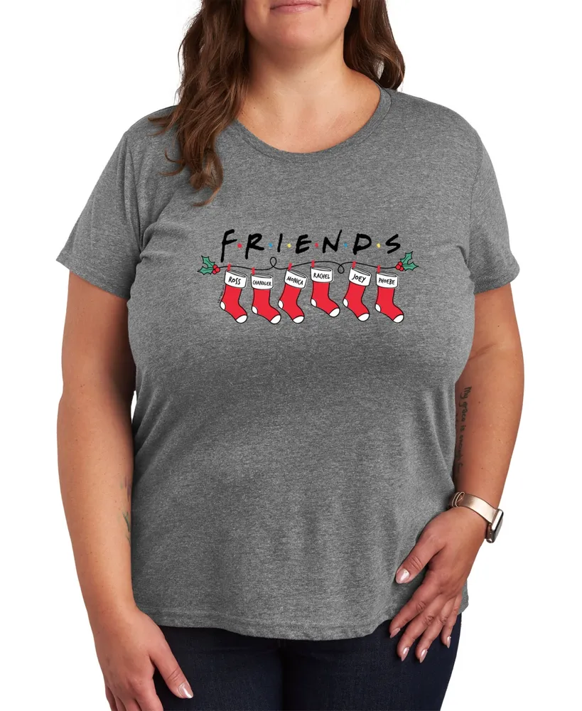 Trendy Plus Friends Christmas Stockings Graphic T-shirt