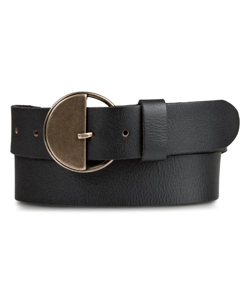 Lucky Brand Women's Half Circle Statement Buckle Belt