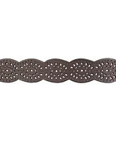 Lucky Brand Women's Perforated Scalloped Edge Leather Belt