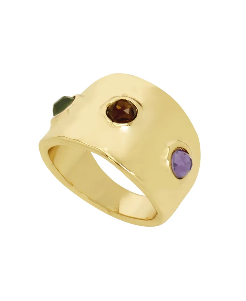 Robert Lee Morris Soho Faux Stone Gem Chunky Statement Ring