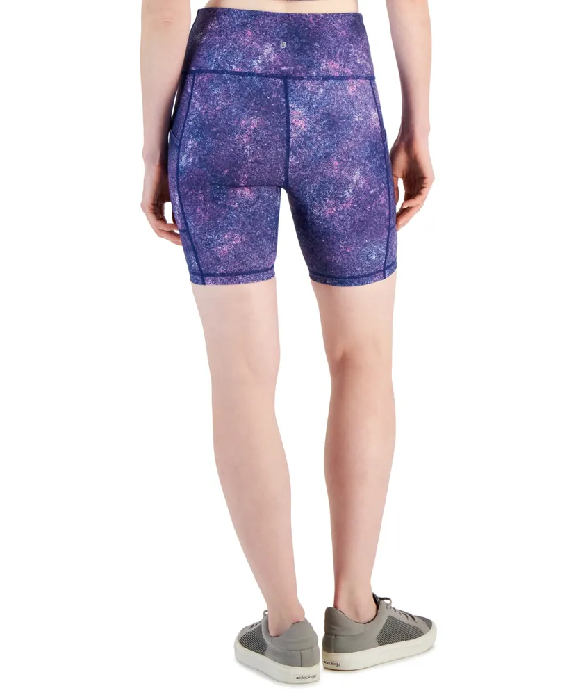 Id Ideology Women's Printed Bike Shorts, Created for Macy's