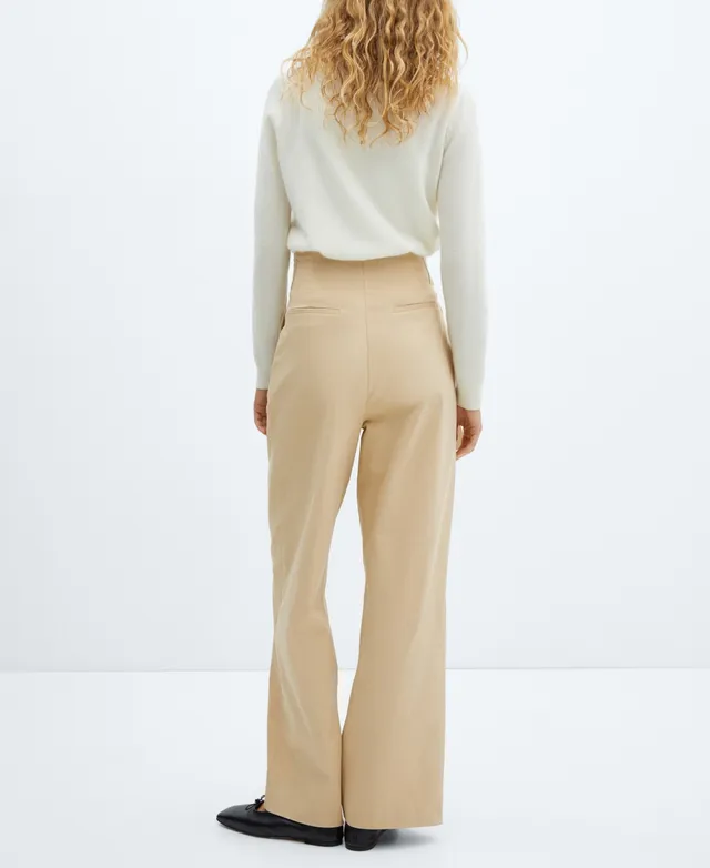 Mango Women's Belted Paperbag Trousers