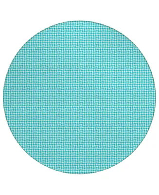 D Style Kendall Washable KDL1 8' x Round Area Rug