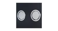 55 Inch Black Rainfall Shower Panel with Massage Jets