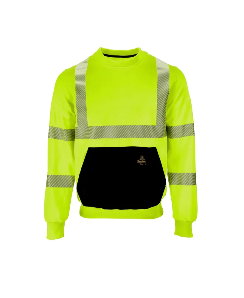 RefrigiWear Men's Men s Hi Vis Crewneck Sweatshirt