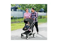 Folding Aluminum Infant Reversible Stroller with Diaper Bag