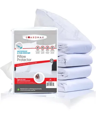 Guardmax Waterproof Zippered Pillow Protector - Queen Size