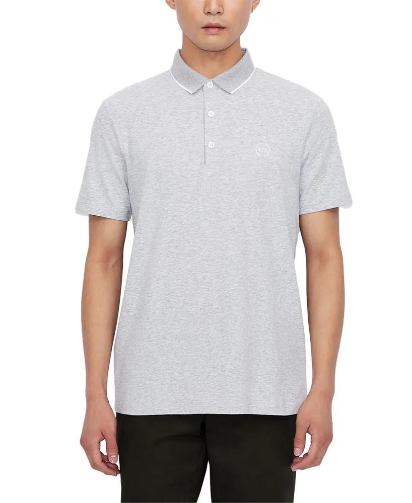 A, X Armani Exchange Men's Slim-Fit Jersey Polo Shirt