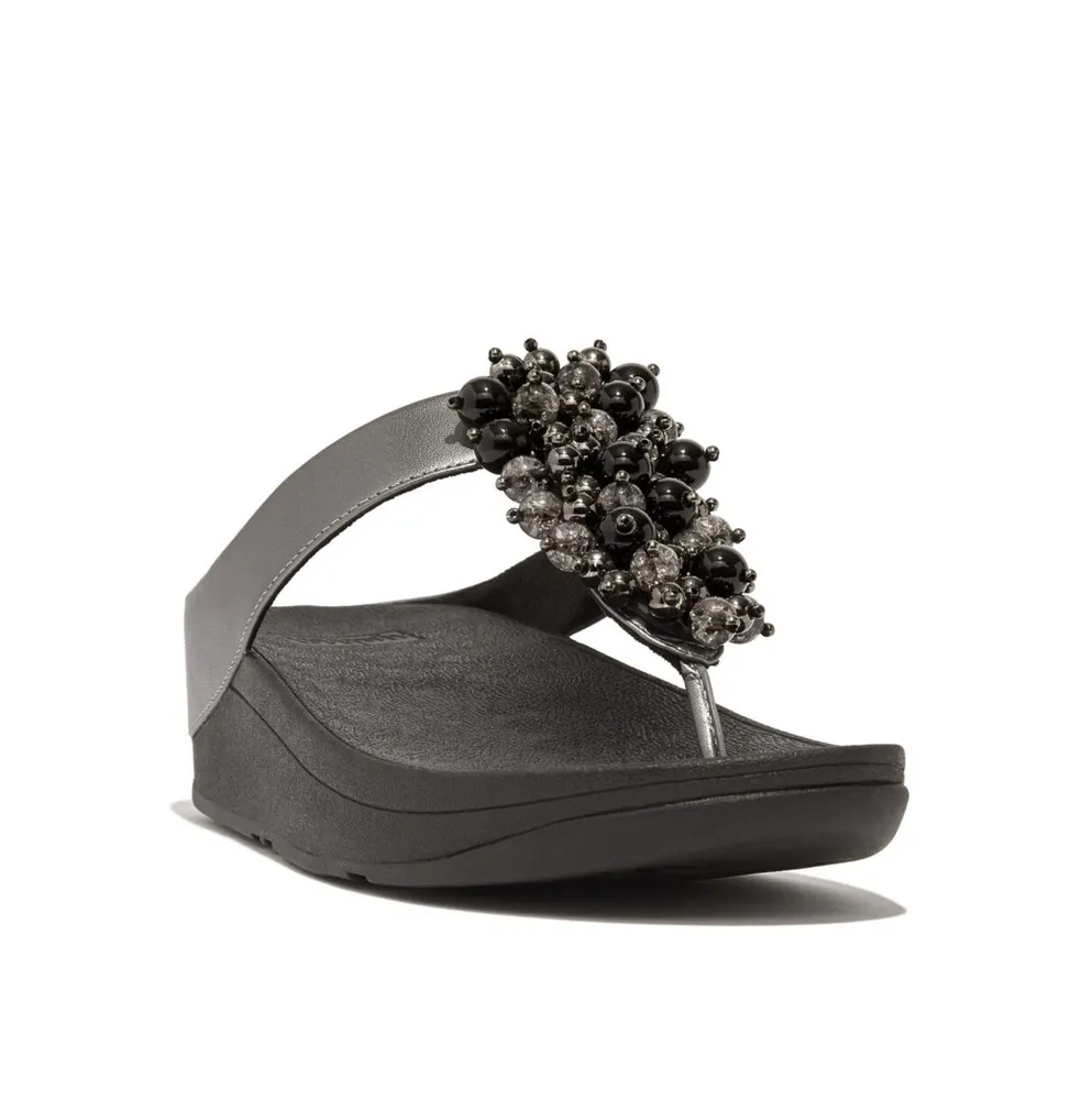FitFlop Women's Fino Bauble-Bead Toe-Post Sandals