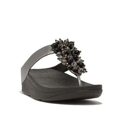 FitFlop Women's Fino Bauble-Bead Toe-Post Sandals