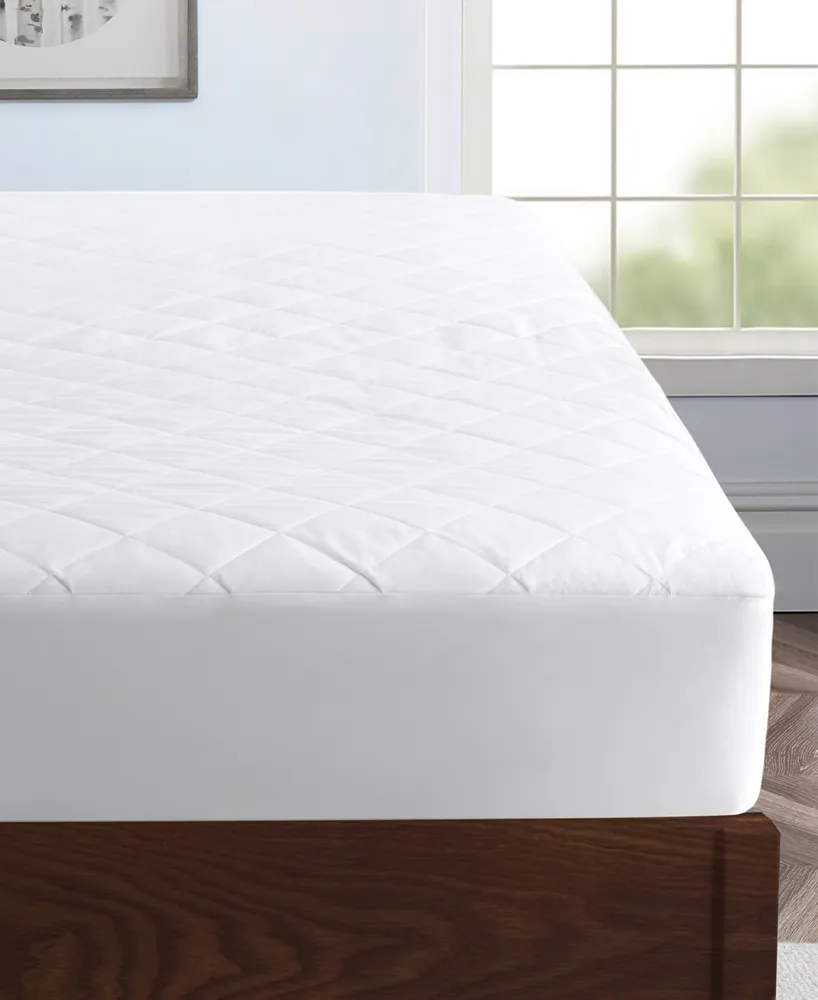 Unikome Water Resistant 100% Breathable Cotton Fitted Mattress Pad