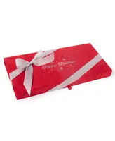 Astor Chocolate Red Suede Holiday Truffle Gift Box 15 Pieces