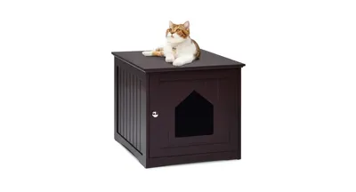 Slickblue Sidetable Nightstand Weatherproof Multi-function Cat House