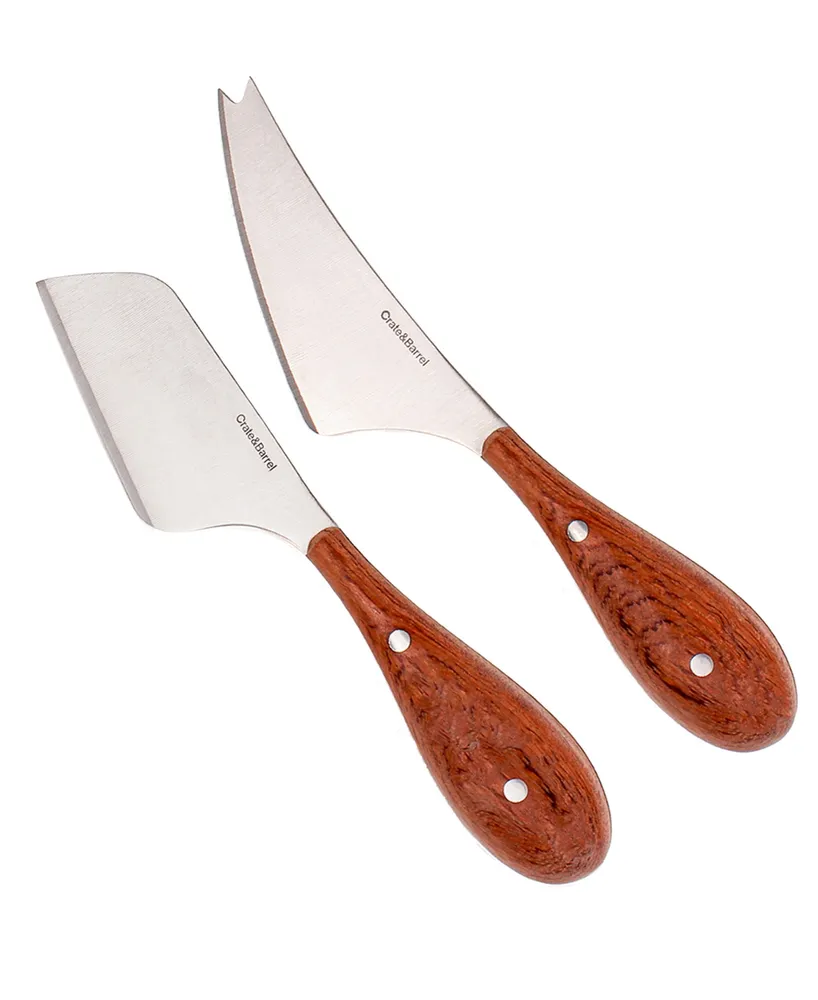 Bamboo 3 Piece Long Two-Toned Board and Aaron Probyn Cheese Knives Set
