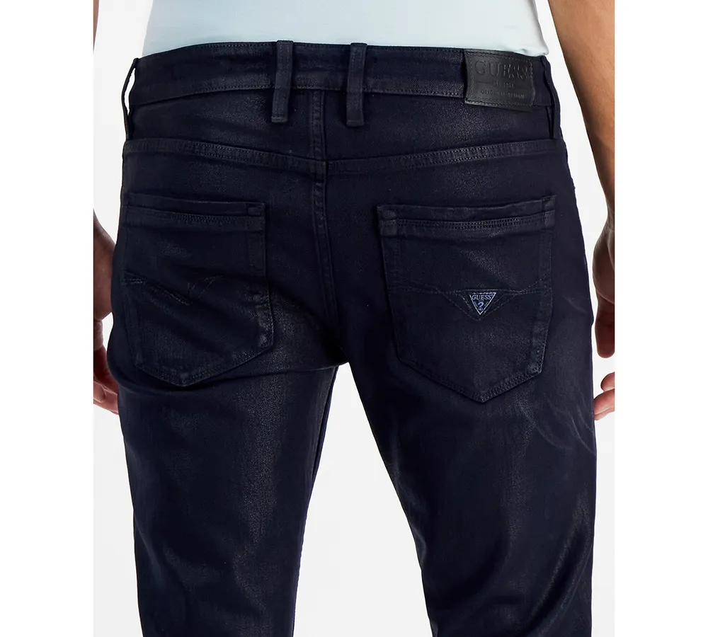 Guess Men's Slim-Fit Tapered Coated Jeans