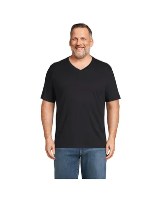 Lands' End Men's Big & Tall Super-t Short Sleeve V-Neck T-Shirt