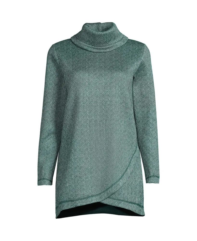 Cowl Neck Fleece Tunic