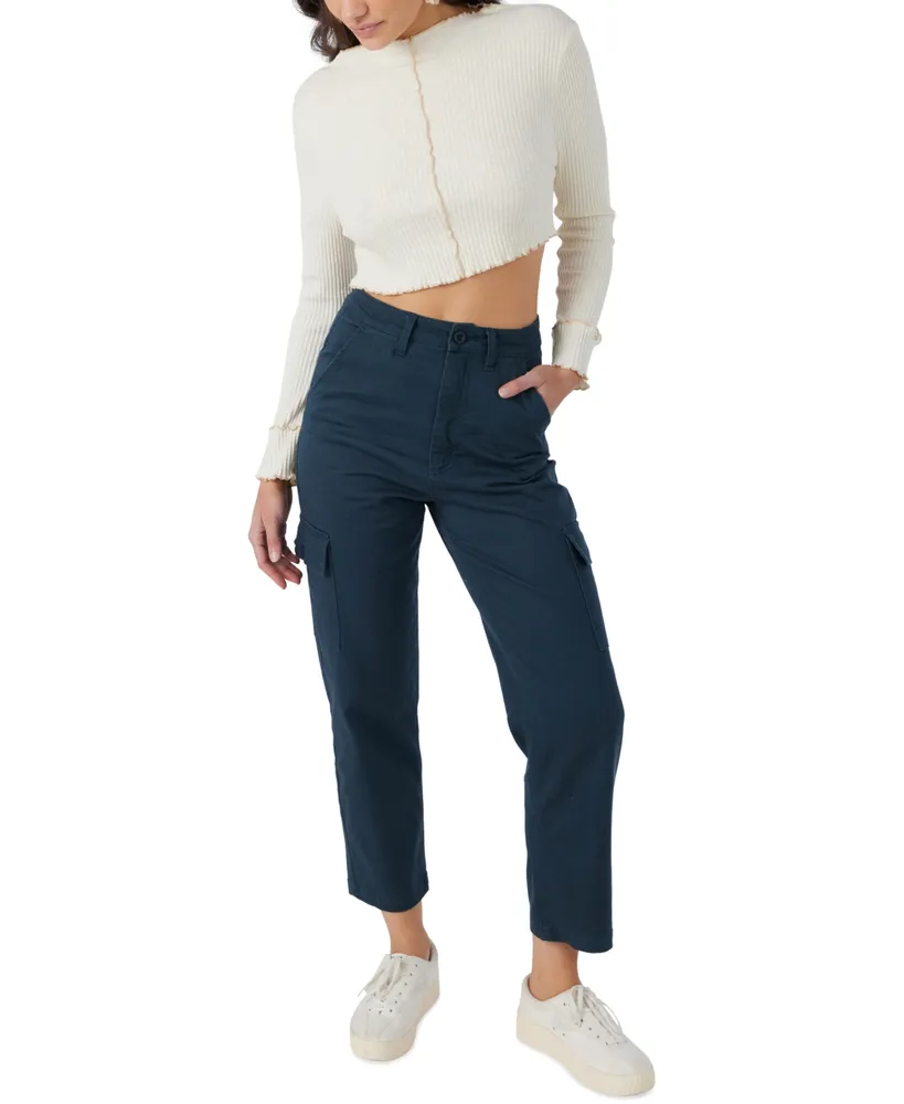 O'Neill Juniors' Brenda Cotton Gauze Wide-Leg Pants