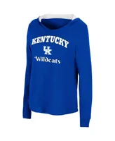 Women's Colosseum Royal Kentucky Wildcats Catalina Hoodie Long Sleeve T-shirt