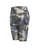 Women's Pro Standard Camo Los Angeles Dodgers Allover Print Bike Shorts