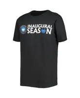 Big Boys Black Charlotte Fc Inaugural Schedule T-shirt