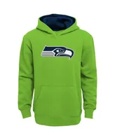 Big Boys Neon Green Seattle Seahawks Prime Pullover Hoodie