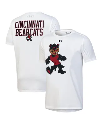 Big Boys Under Armour White Cincinnati Bearcats Gameday Oversized Logo Performance T-shirt