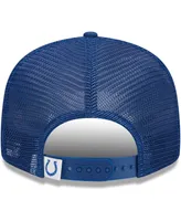 Youth Boys and Girls New Era Royal Indianapolis Colts Main Trucker 9FIFTY Snapback Hat