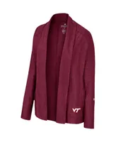 Women's Colosseum Maroon Virginia Tech Hokies Morningside Cardigan Sweater