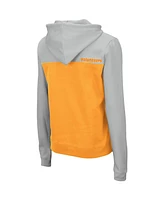 Women's Colosseum Gray, Tennessee Orange Tennessee Volunteers Aidan Lightweight Quarter-Zip Hoodie