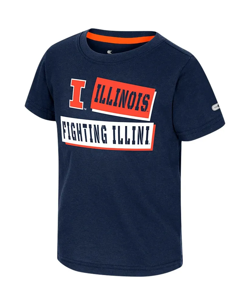 Toddler Boys and Girls Colosseum Navy Illinois Fighting Illini No Vacancy T-shirt