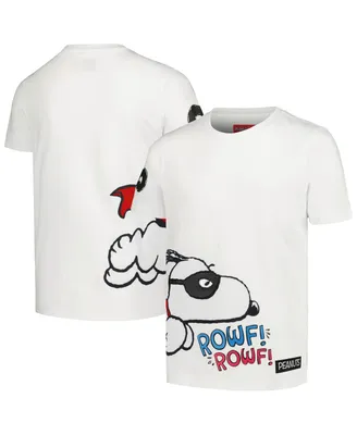 Big Boys and Girls Freeze Max White Peanuts Snoopy Hero T-shirt