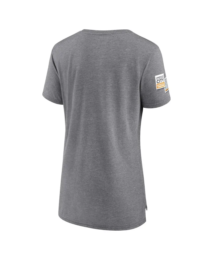 Women's Fanatics Heather Gray Tennessee Volunteers Fan T-shirt