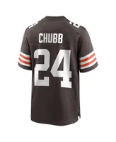 Men's Nike Nick Chubb Brown Cleveland Browns Game Jersey