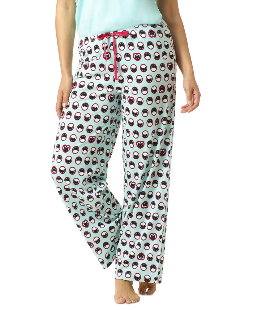 Hue Women's Just Kittying Printed Pajama Pants