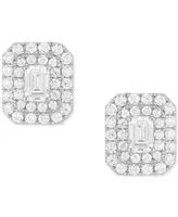 Grown With Love Lab Grown Diamond Square Halo Stud Earrings (1-1/2 ct. t.w.) in 14k White Gold