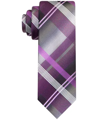 Van Heusen Men's Classic Large-Grid Long Tie