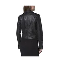 Women's Carnegie Moto Leather Jacket