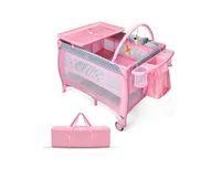 Portable Foldable Baby Playard Nursery Center with Changing Station