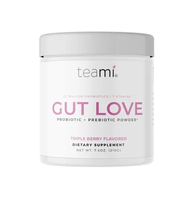 Teami Gut Love Probiotic + Prebiotic Powder- Shelf Stable - 7.4 Oz