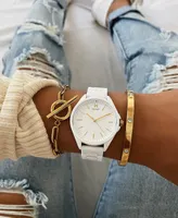 Mvmt Coronada White Ceramic Bracelet Watch 36mm