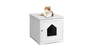 Slickblue Sidetable Nightstand Weatherproof Multi-function Cat House