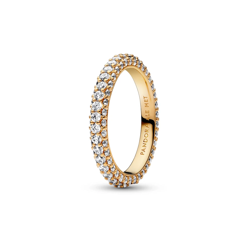 Pandora Cubic Zirconia Timeless Pave Single-Row Ring