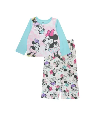 Minnie Mouse Toddler Girls Long Sleeve Pajama Set, 2 Piece