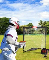 Net Playz Lacrosse Combo, Lacrosse Practice Net and Speed Radar Gift Set Training Equipment for Lacrosse Players, Kids Teens Children